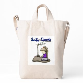 Sara Fay and the Elementals Recycled Canvas Tote Duck Bag