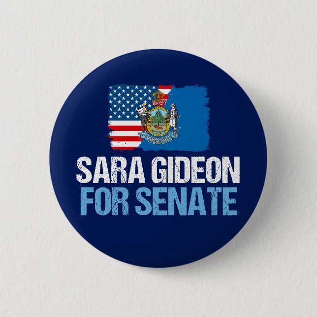 Sara Gideon for Senate Button (Front)