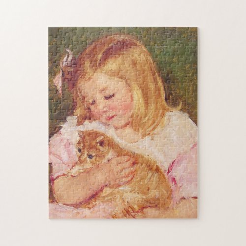 Sara Holding a Cat | Mary Cassatt Jigsaw Puzzle