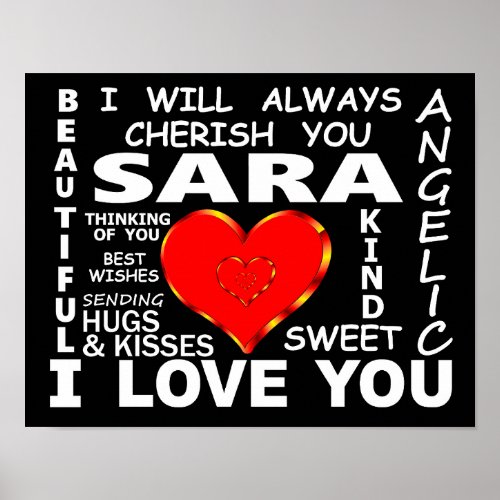 Sara I Love You Poster