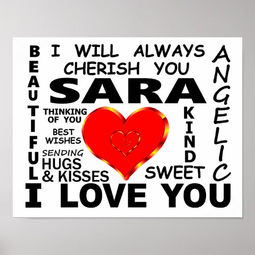 Sara I Love You Poster
