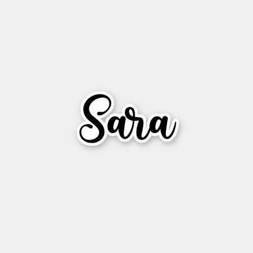 Sara Name _ Handwritten Calligraphy Sticker