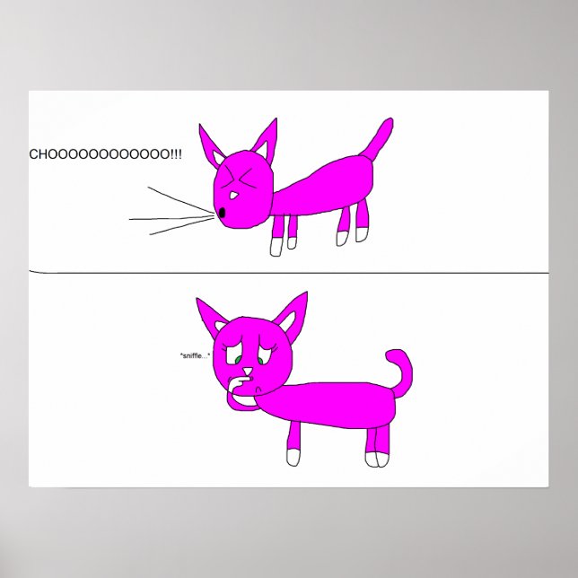 Sara sneezes poster (Front)