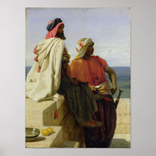 Saracens in front of their Position, 1864 Poster