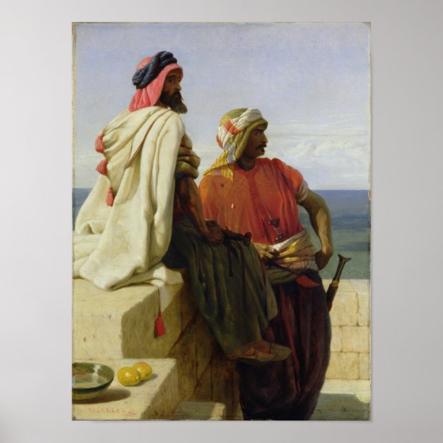 Saracens in front of their Position, 1864 Poster (Front)