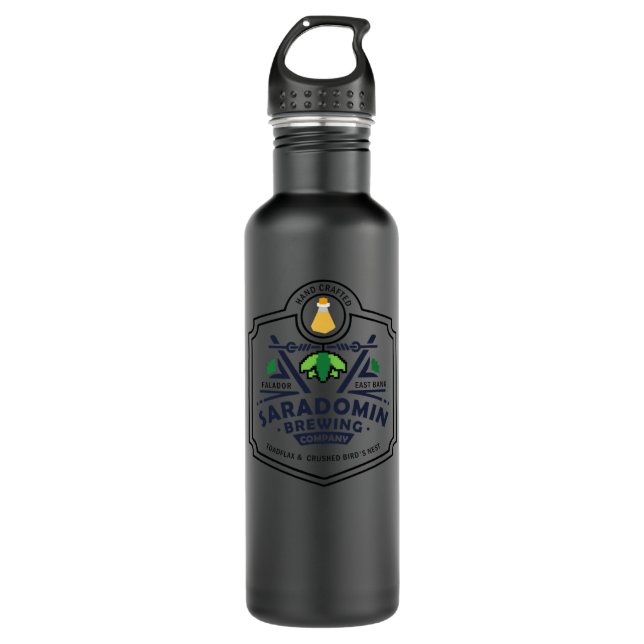 Saradomin Brewing Company OSRS  Stainless Steel Water Bottle (Front)