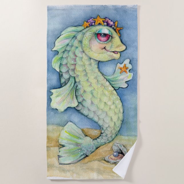 Sarafina Princess Fish Beach Towel (Front)