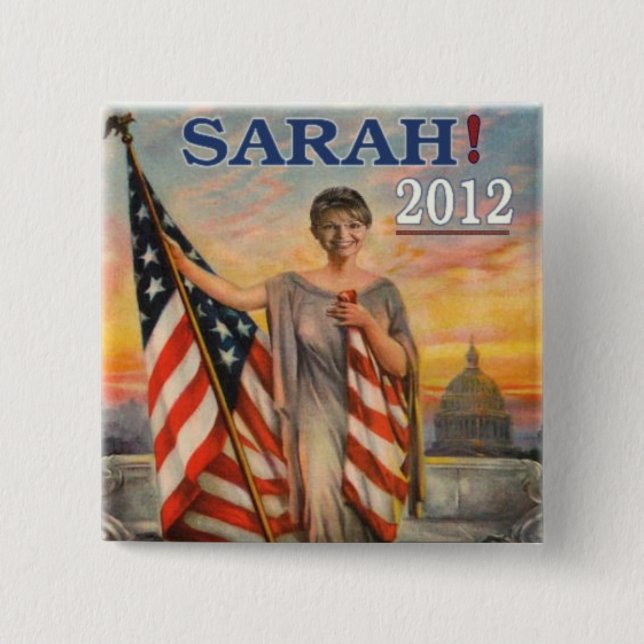 Sarah! 2012 pinback button (Front)