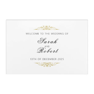 Sarah - Acrylic Wedding Welcome Sign Acrylic Print