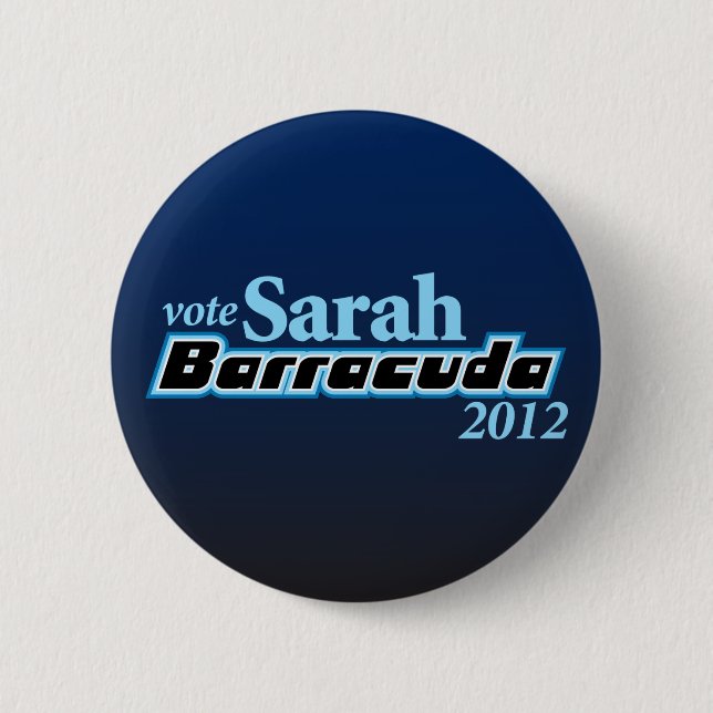 Sarah Barracuda 2012 Button (Front)