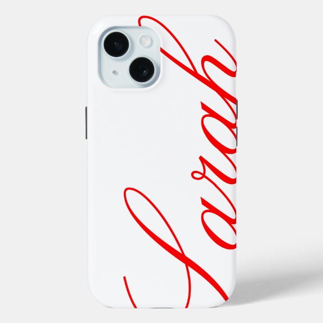 Sarah - beautiful iPhone Case with custom name (Back)