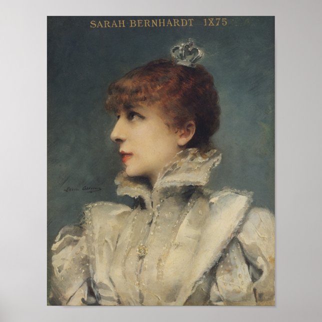 Sarah Bernhardt 1875 Poster (Front)