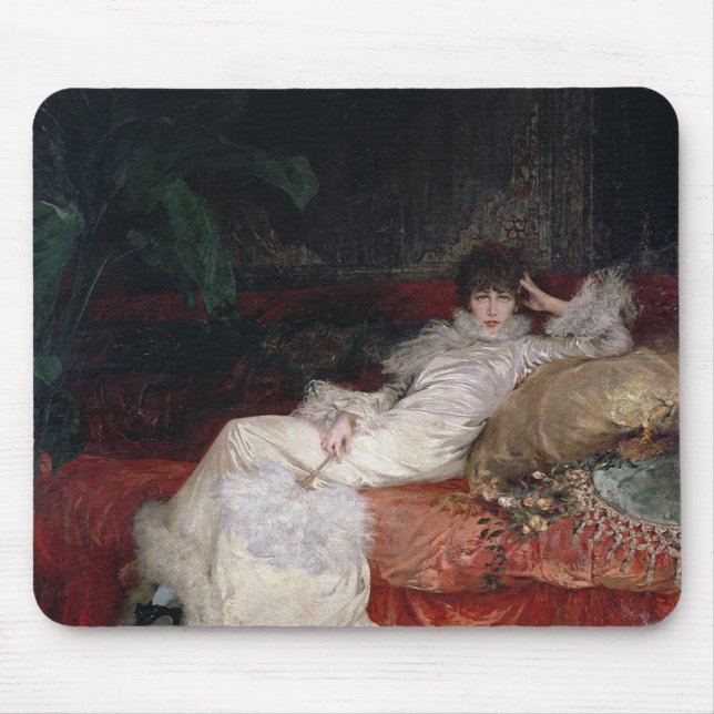 Sarah Bernhardt  1876 Mouse Pad (Front)