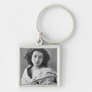 Sarah Bernhardt  in costume, c.1860 Keychain