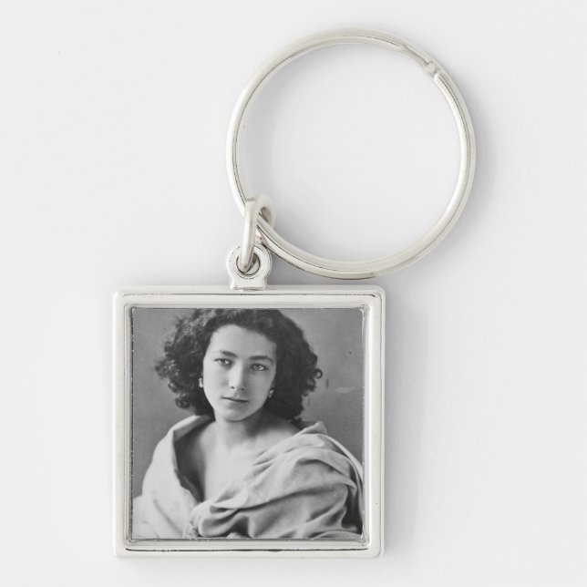 Sarah Bernhardt  in costume, c.1860 Keychain (Front)