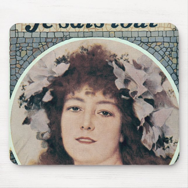 Sarah Bernhardt  in Gismonda Mouse Pad (Front)