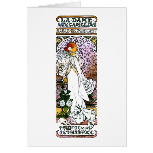 Sarah Bernhardt, La Dame aux Camélias, Mucha Fine (Front)