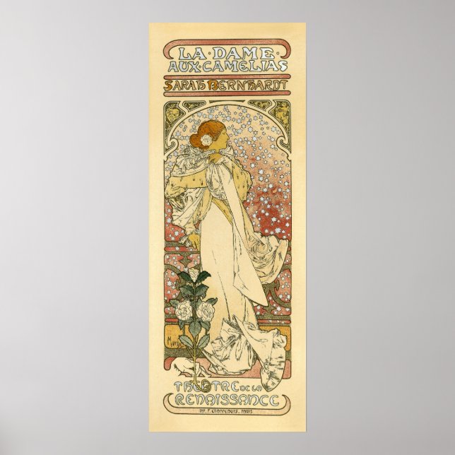 Sarah Bernhardt, La Dame aux Camélias Poster (Front)