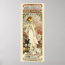 SARAH BERNHARDT Paris Theater Mucha Art Nouveau Poster