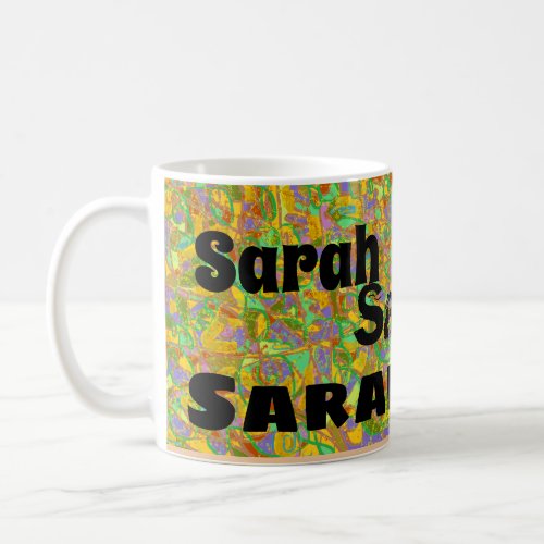 sarah from Orphan Black abstract artmulti font Coffee Mug