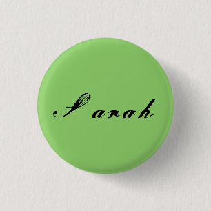 Sarah from Orphan Black antique script Button