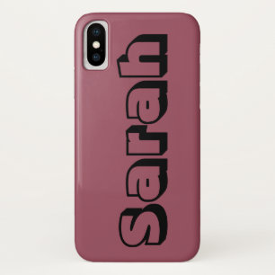 Sarah from Orphan Black, open font iPhone X Case
