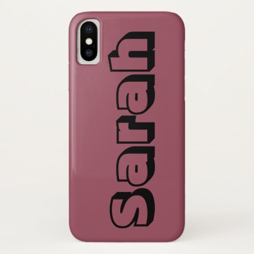 Sarah from Orphan Black open font iPhone X Case