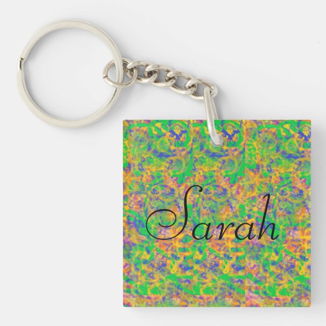 sarah from Orphan Black soft abstract Keychain (Front)