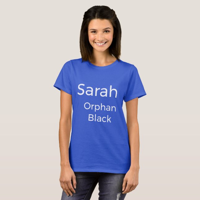 Sarah from orphan Black tv show T-Shirt (Front Full)