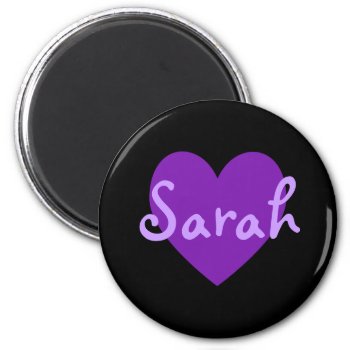 Sarah In Purple Magnet by purplestuff at Zazzle