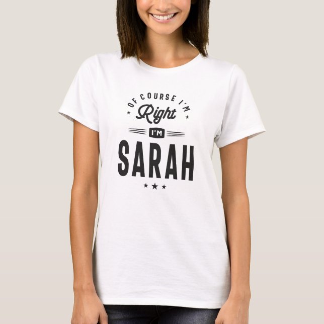 Sarah Knows Best T-Shirt (Front)