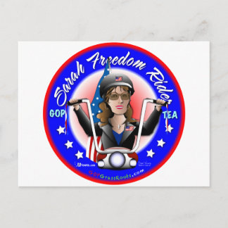 Sarah Liberty Rider Postcard