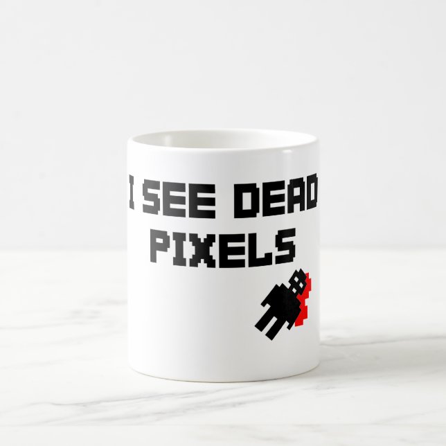 Sarah Marshall Dead Pixels Coffee Mug (Center)