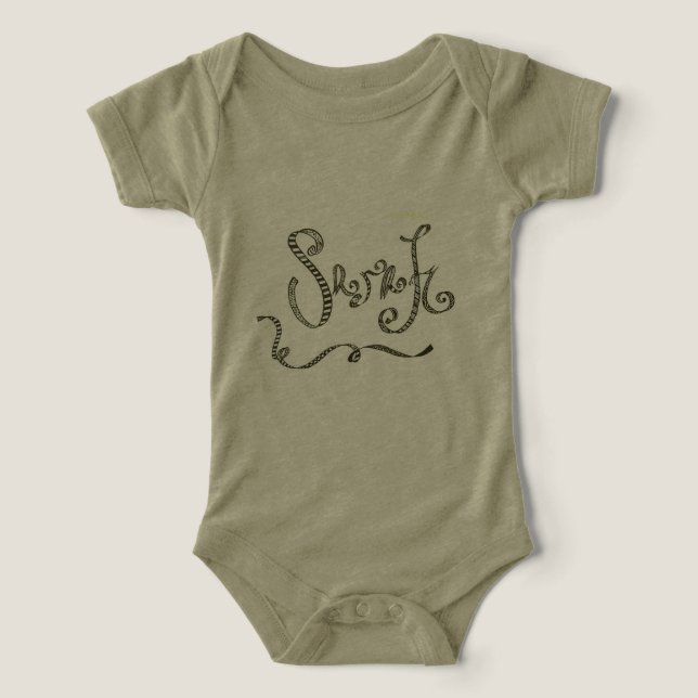 Sarah Name Art Infant T-shirt (Design Front)