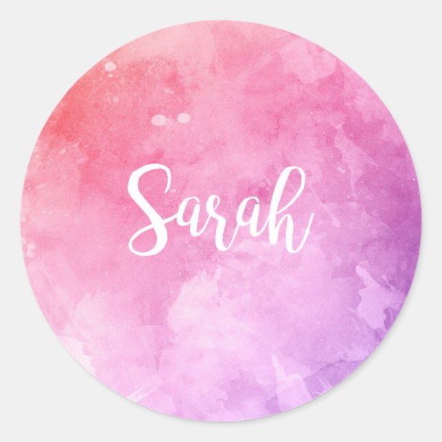 Sarah Name Classic Round Sticker (Front)
