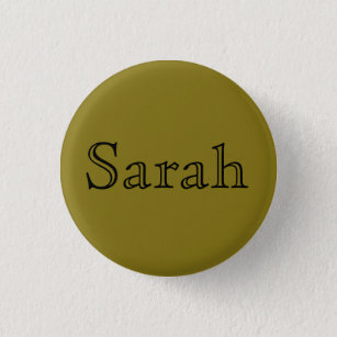 Sarah, name from Orphan Black,open font Pinback Button
