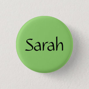 Sarah name from TV show Orphan Black Button