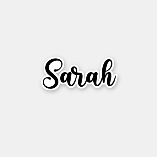 Sarah Name _ Handwritten Calligraphy Sticker