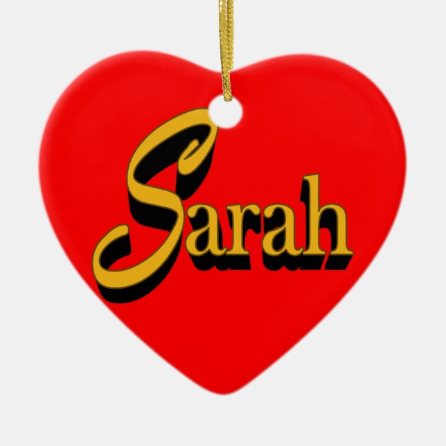 Sarah Ornament (Front)