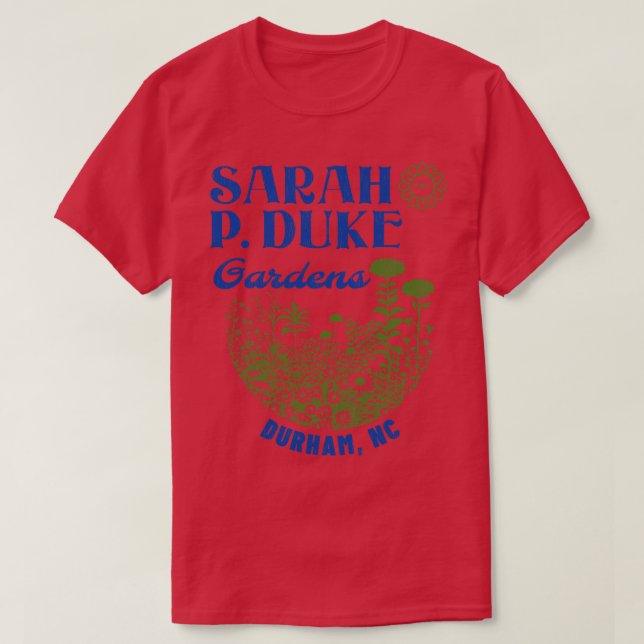 Sarah P Duke Gardens 70s Retro Sightseeing T-Shirt (Design Front)