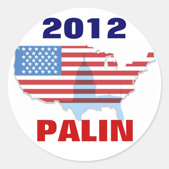 Sarah Palin 2012 Sticker (Front)