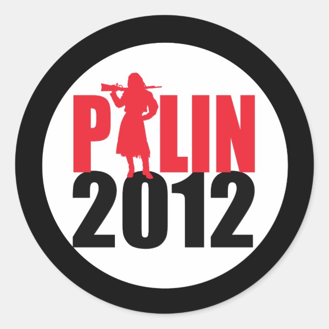 Sarah Palin Firearms 2012 Classic Round Sticker (Front)