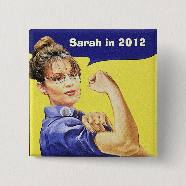 SARAH PALIN FOR PRESIDENT 2012 PINBACK BUTTON (Front)