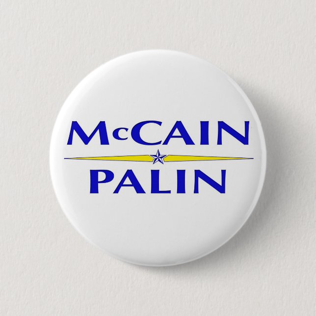 Sarah Palin John McCain button (Front)