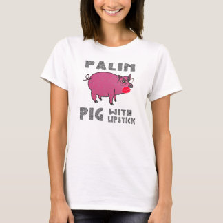 Sarah Palin Pig with Lipstick Anti McCain Shirt