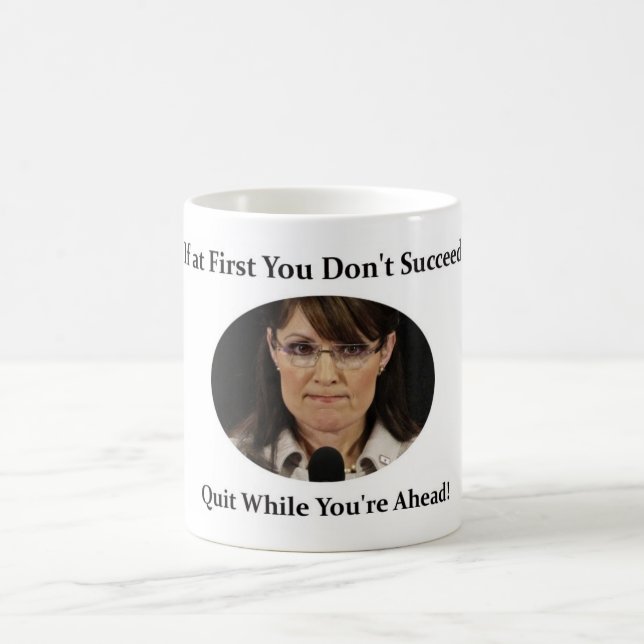 Sarah Palin Resigns Coffee Mug (Center)