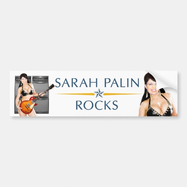 Sarah Palin Rocks Bumper Sticker (Front)