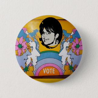 SARAH PALIN WOODSTOCK PINBACK BUTTON