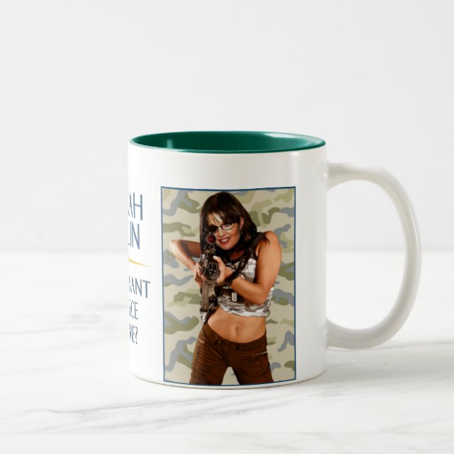 Sarah Palin - You Want A Piece Of Me? Mug (Right)