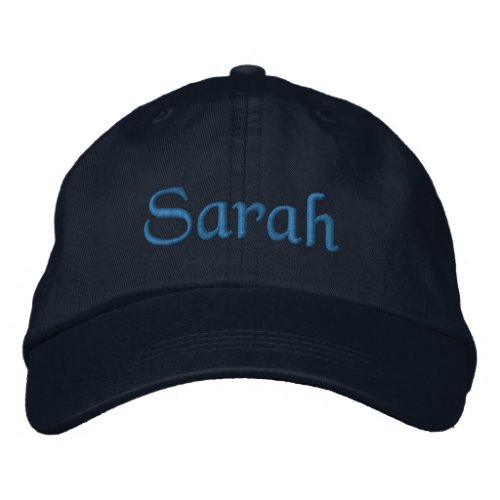 Sarah Personalized Name Embroidered Baseball Cap